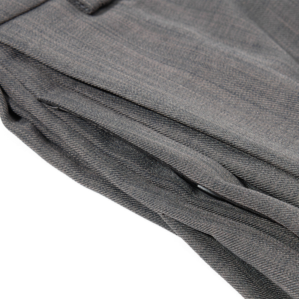Wide-Leg Black and Grey Trousers
