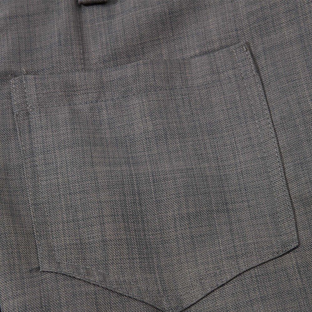 Wide-Leg Black and Grey Trousers