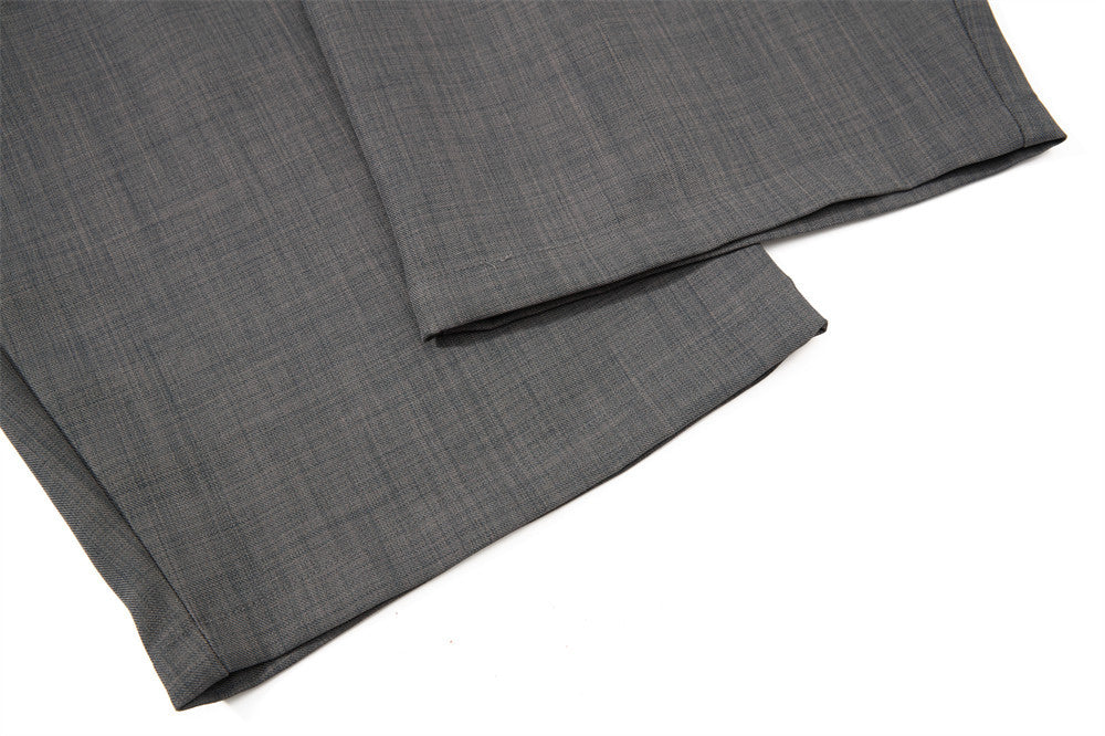 Wide-Leg Black and Grey Trousers