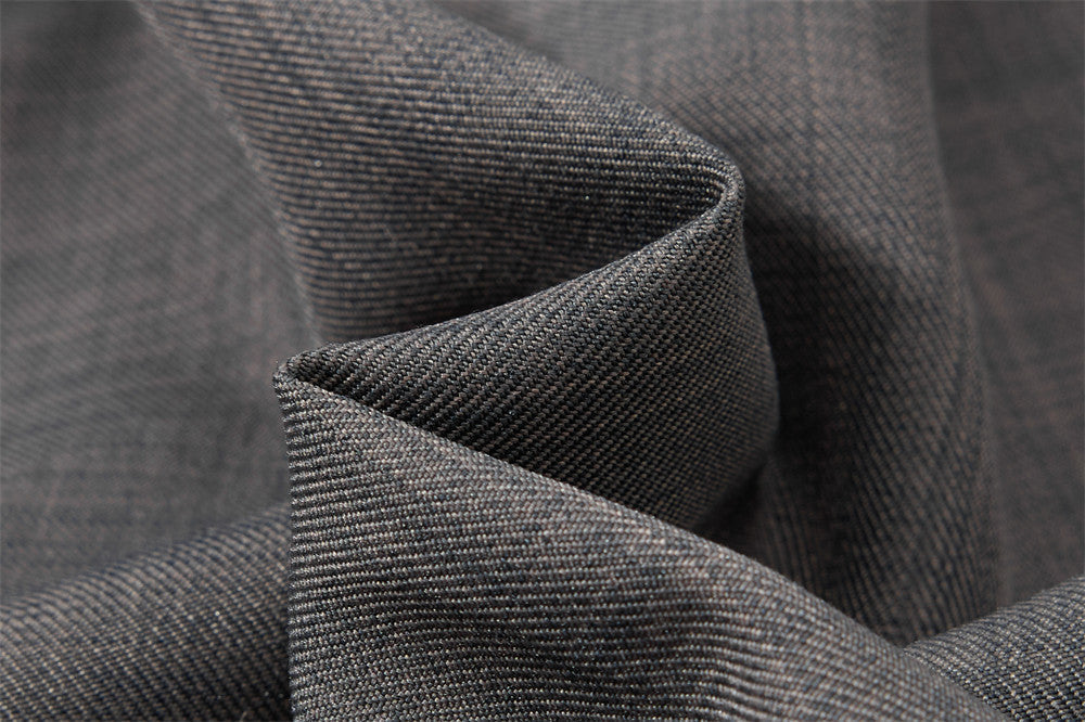 Wide-Leg Black and Grey Trousers