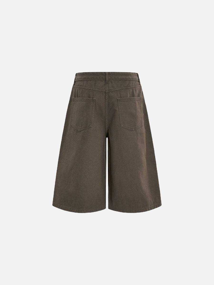 Weit geschnittene Cropped-Hose für Herren