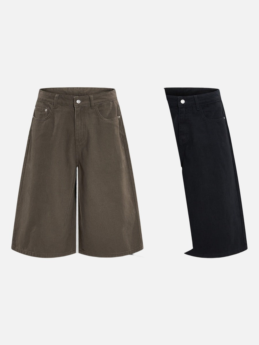 Weit geschnittene Cropped-Hose für Herren