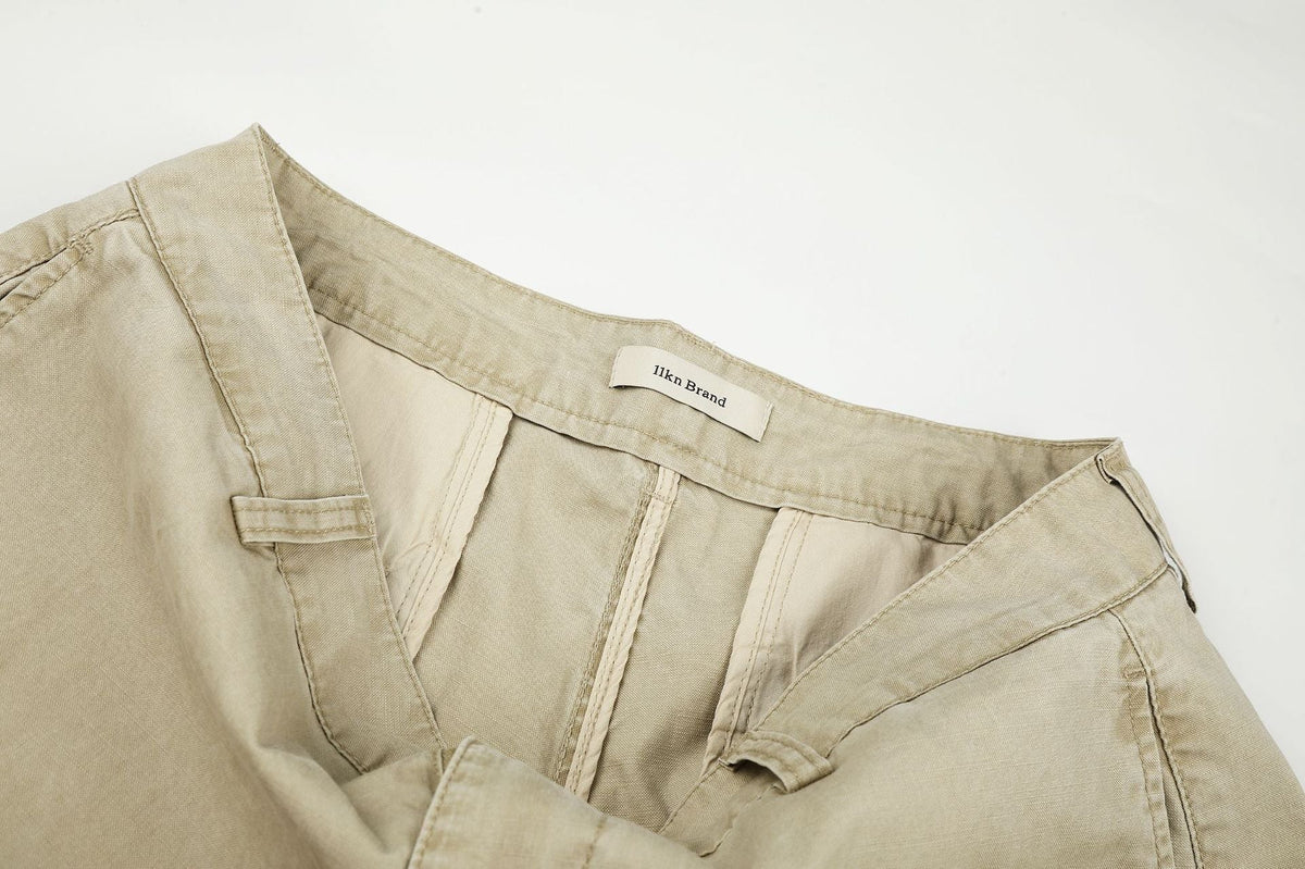 DAXUEN light beige wide-leg trousers