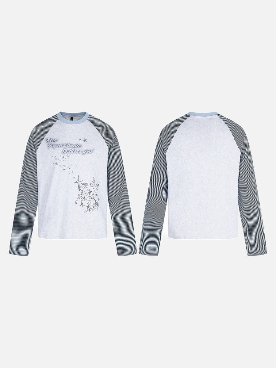 Winged Creature Graphic Long Sleeve T-Shirt