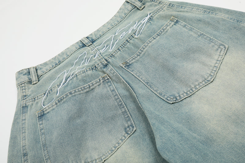 Pantalones de mezclilla Madxmarx de corte curvo