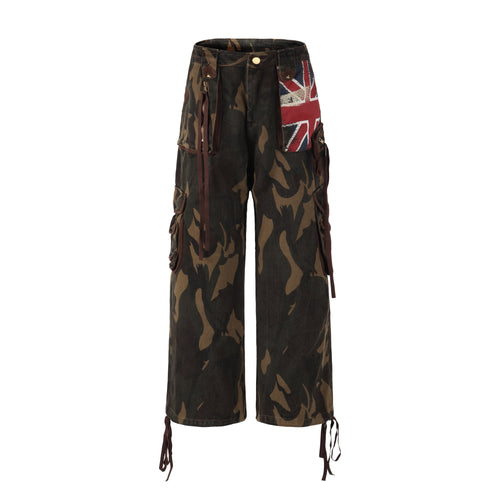 Madxmarx Camo Union Cargohose - XXS / Kaffee