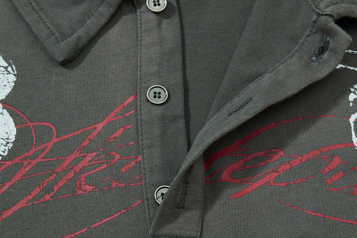 Madxmarx Vintage Graphic Polo Tee