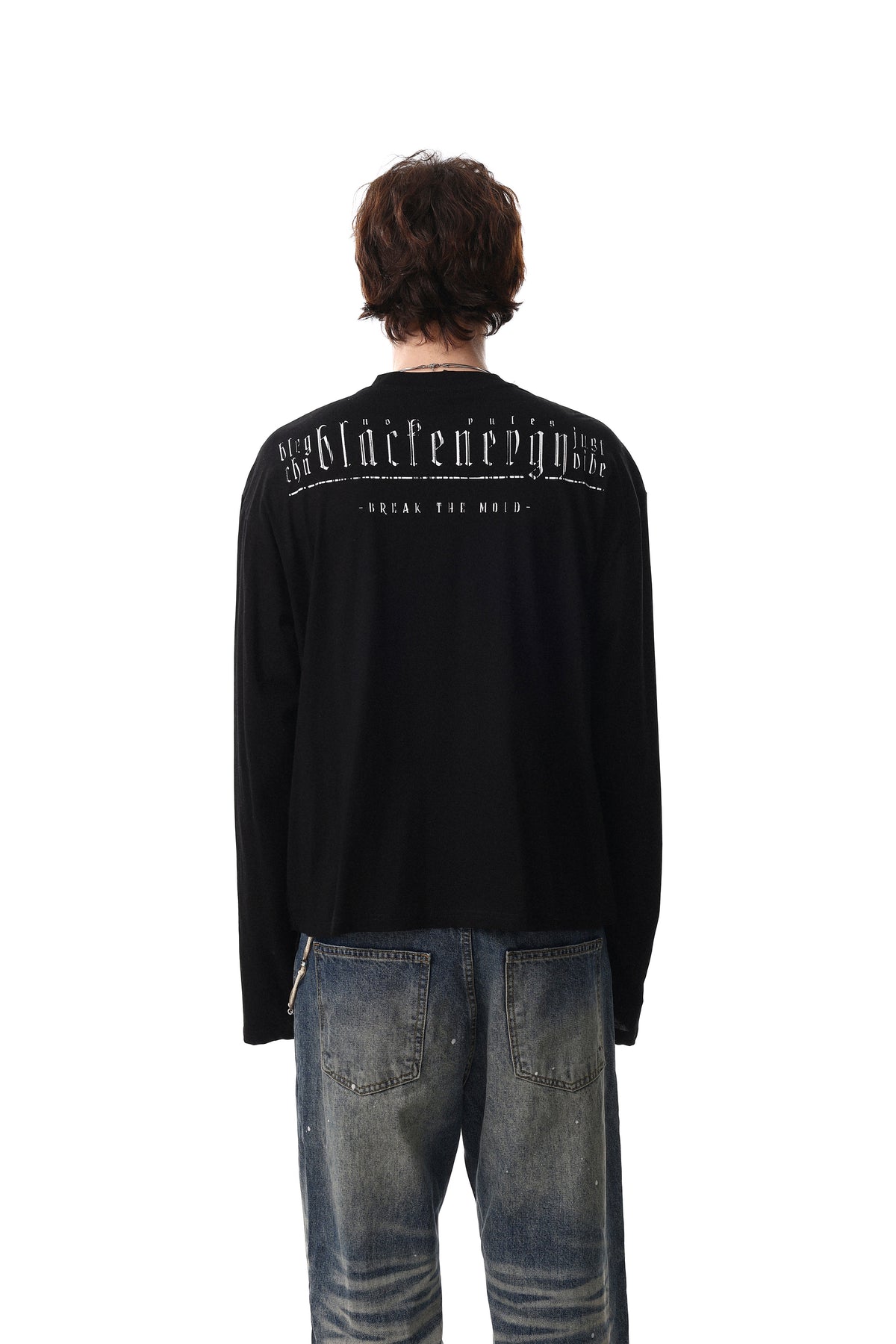 Madxmarx Graphic Henley Long Sleeve Tee