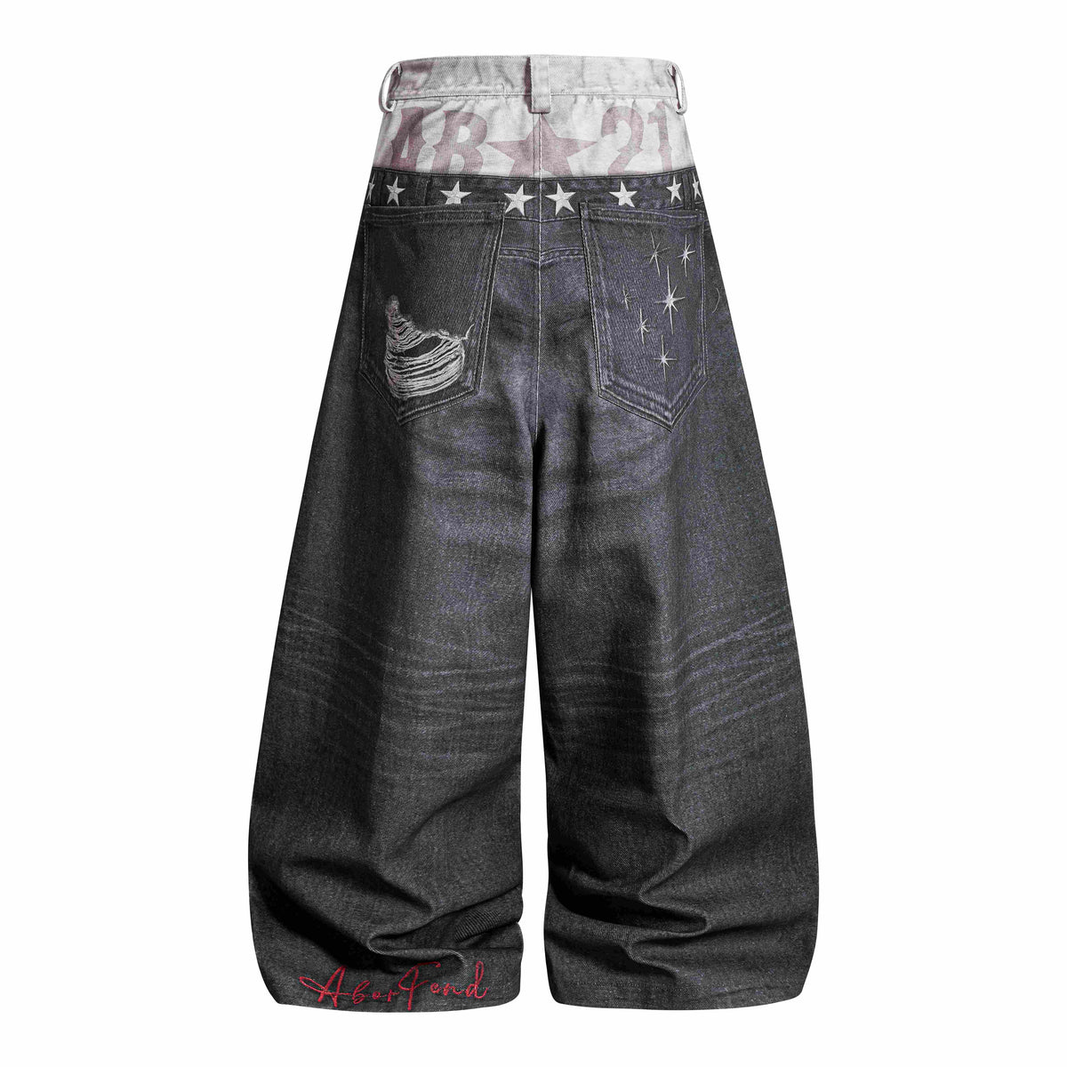 Madxmarx Layered Distressed Balloon Jeans