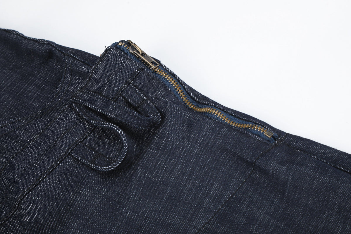 Madxmarx Layered Waist Wide-Leg Jeans