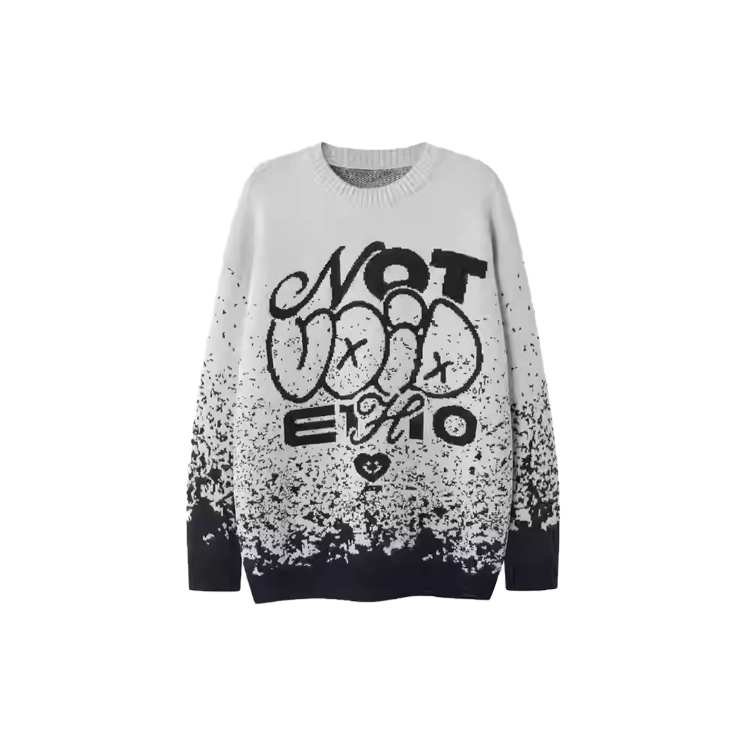 Graffiti Fade Printed Sweater