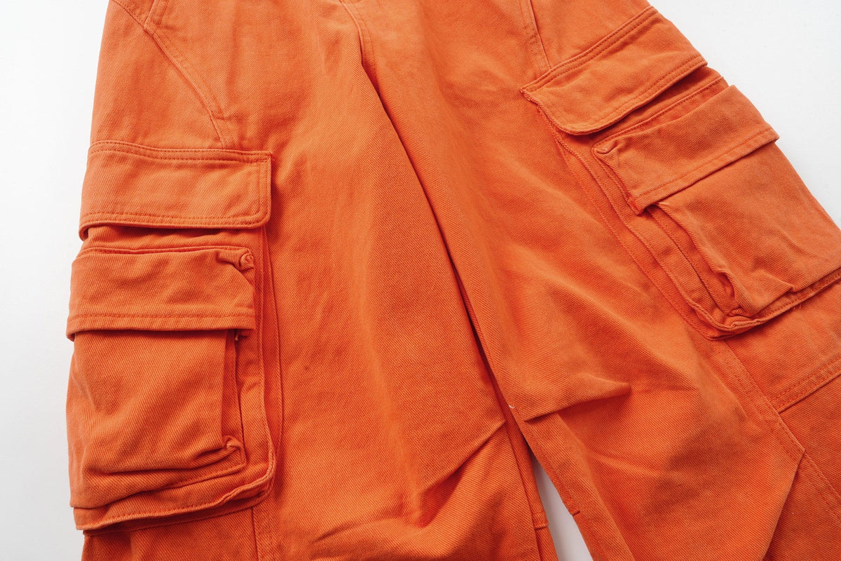 Madxmarx Utility Cargo Wide-Leg Pants