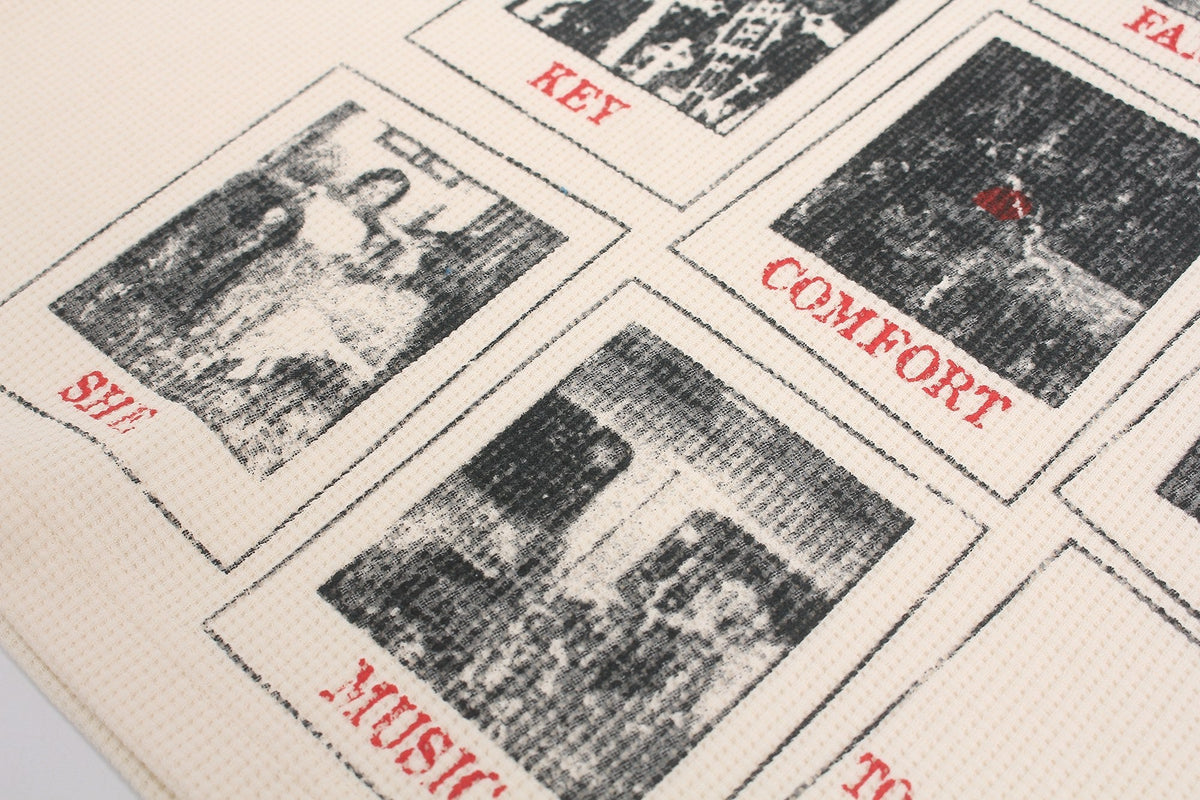 Madxmarx Camo Sleeve Graphic Waffle Long Sleeve