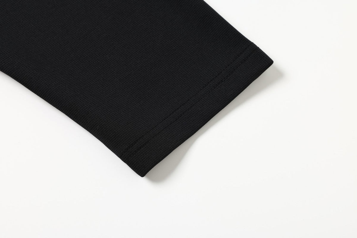 Madxmarx Faux Fur Collar Graphic Polo Tee