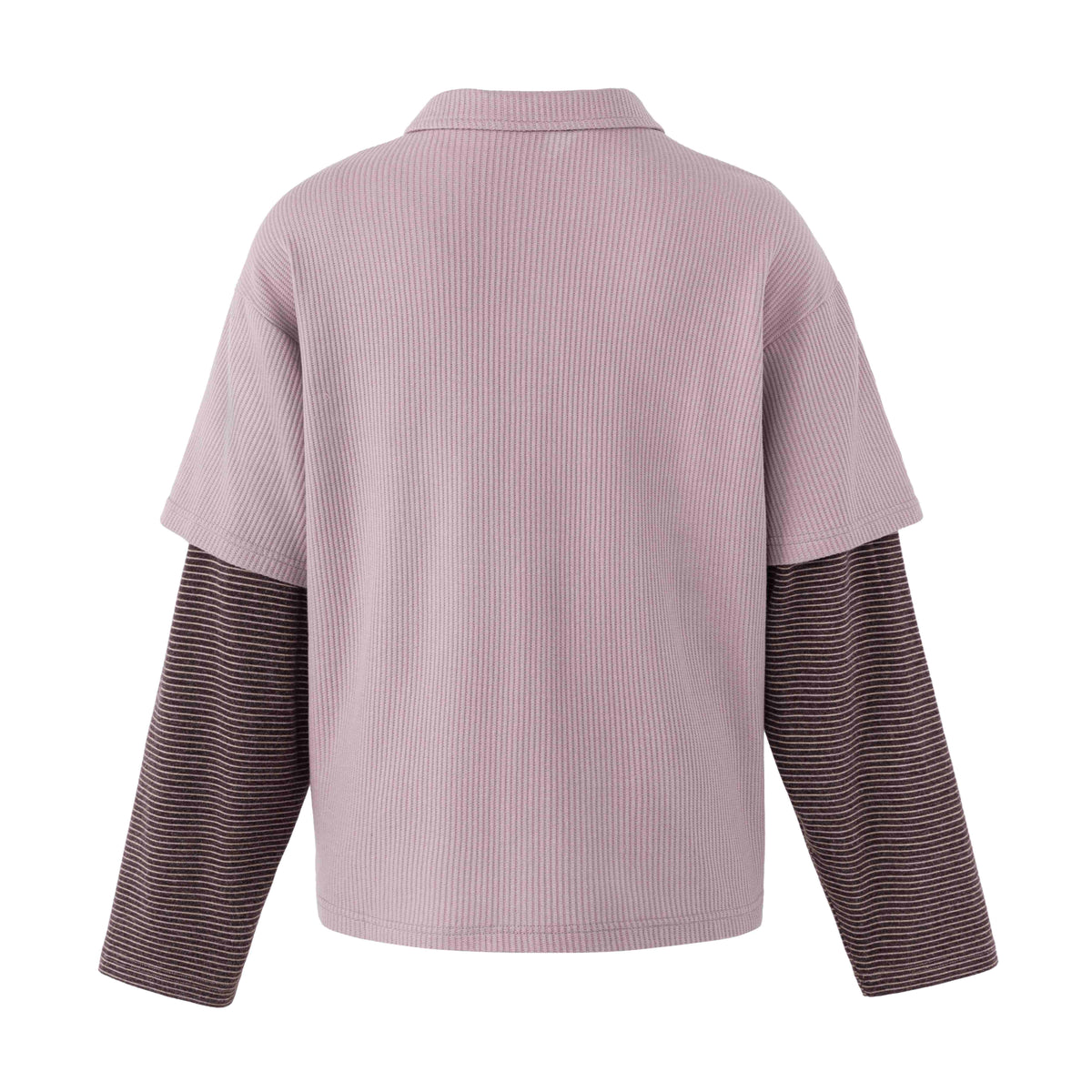 Madxmarx Layered Waffle Polo Tee