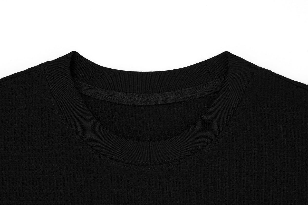 Madxmarx Layered Gothic Cross Long Sleeve Tee