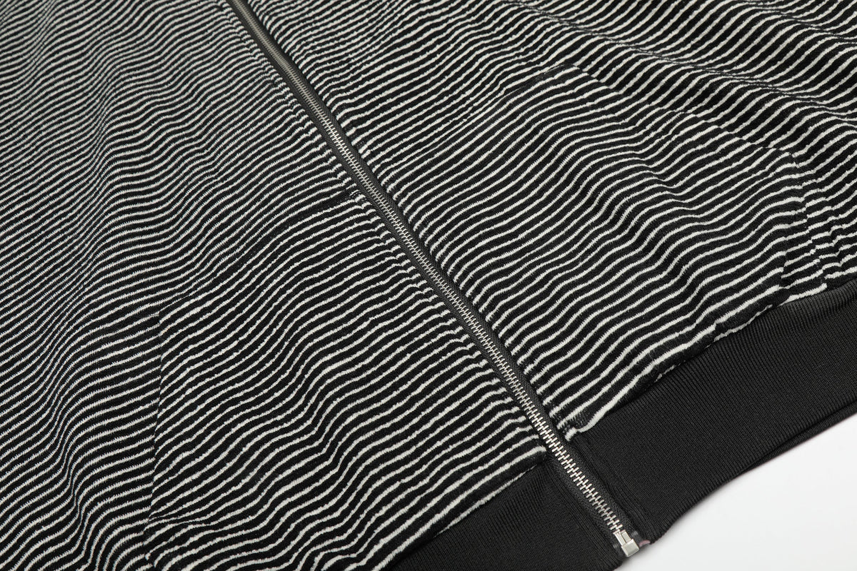 Madxmarx Striped Zip Hoodie