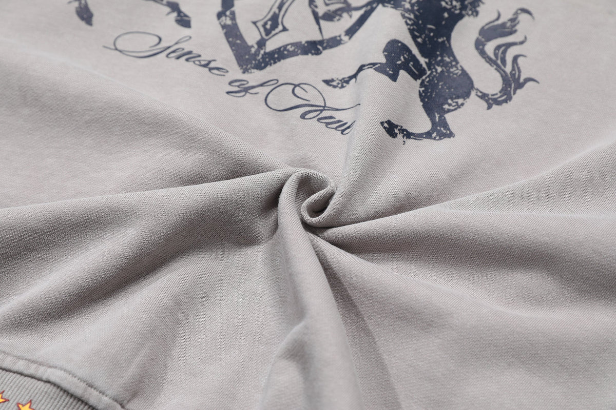 Madxmarx Vintage Crest Zip Hoodie