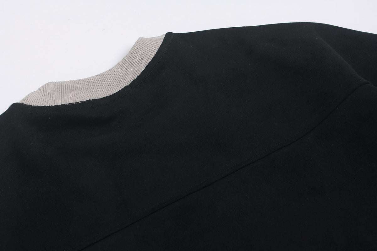 Madxmarx Contrast Panel Washed Long Sleeve Tee