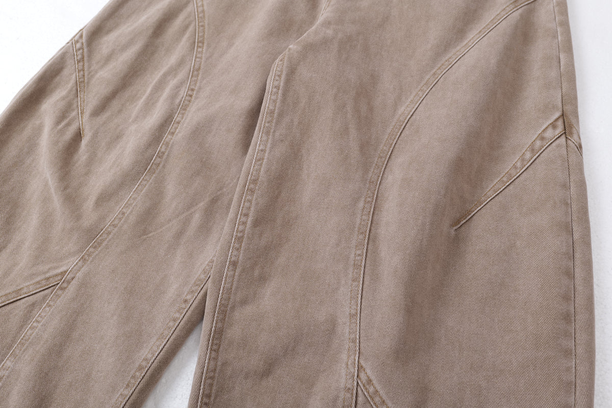 Madxmarx Curved-Panel Balloon Wide-Leg Jeans