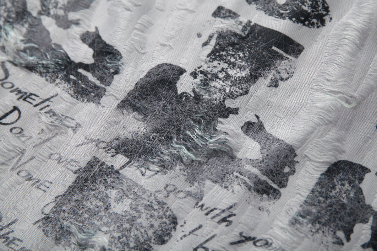 Madxmarx Textured Mesh Patchwork Tee