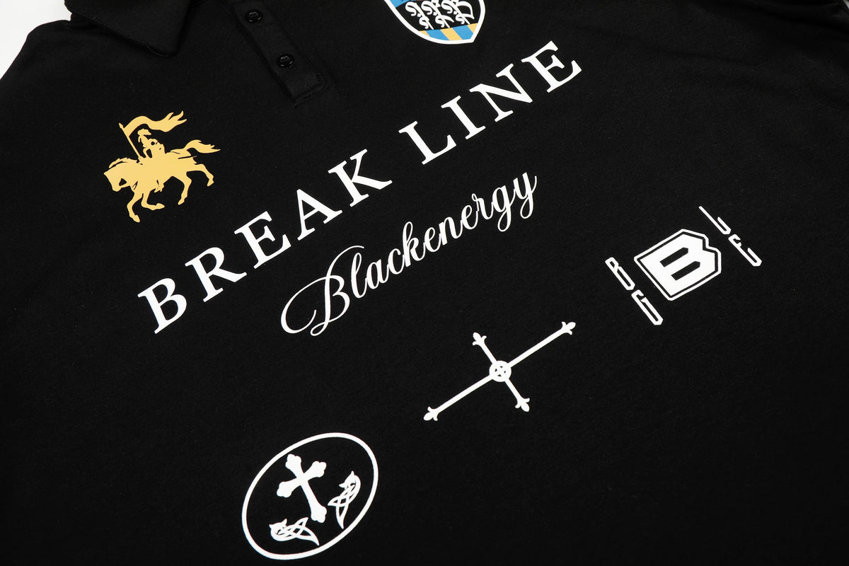 Madxmarx Break Line Graphic Polo