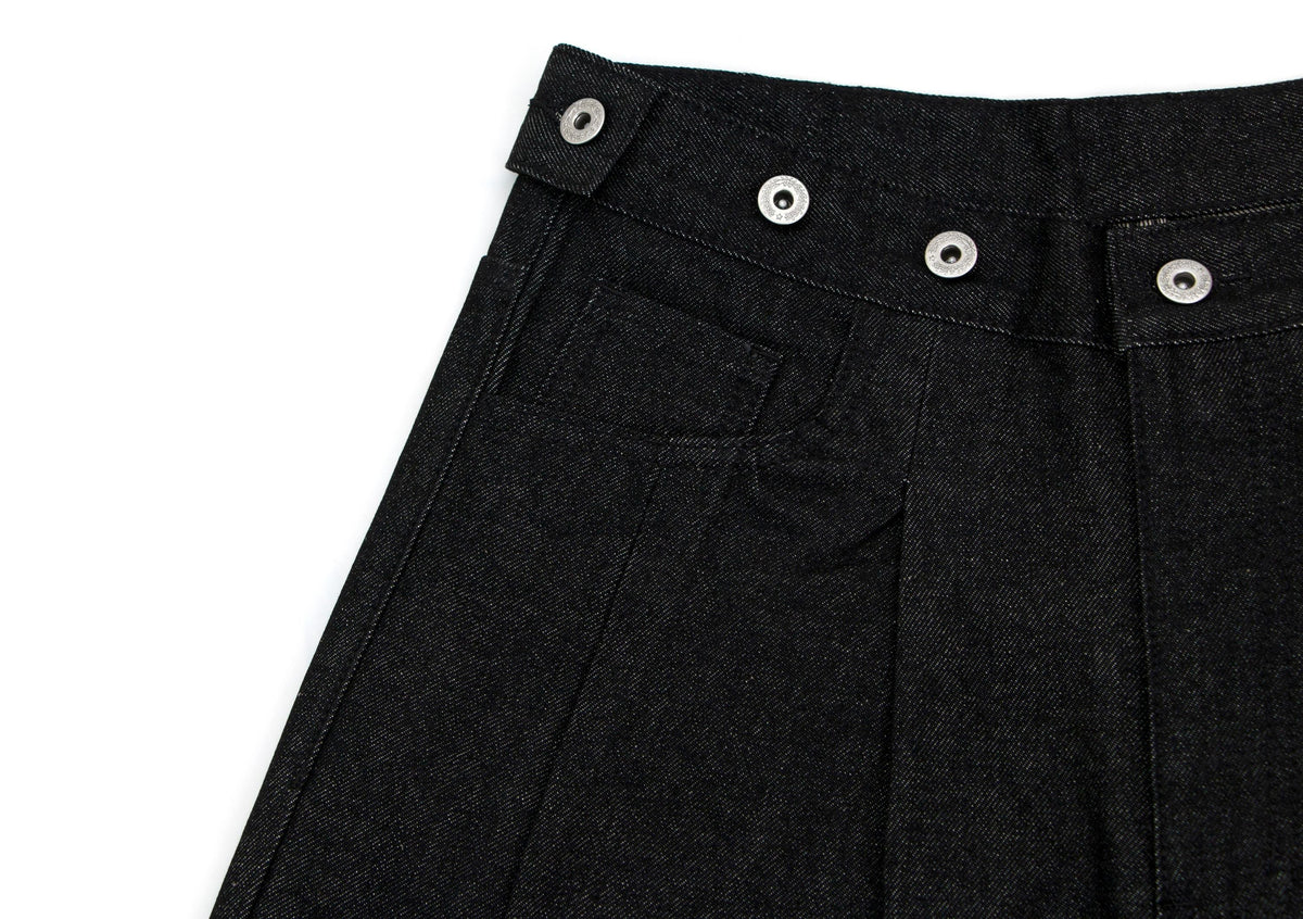 Madxmarx Grommet Waist Wide-Leg Jeans