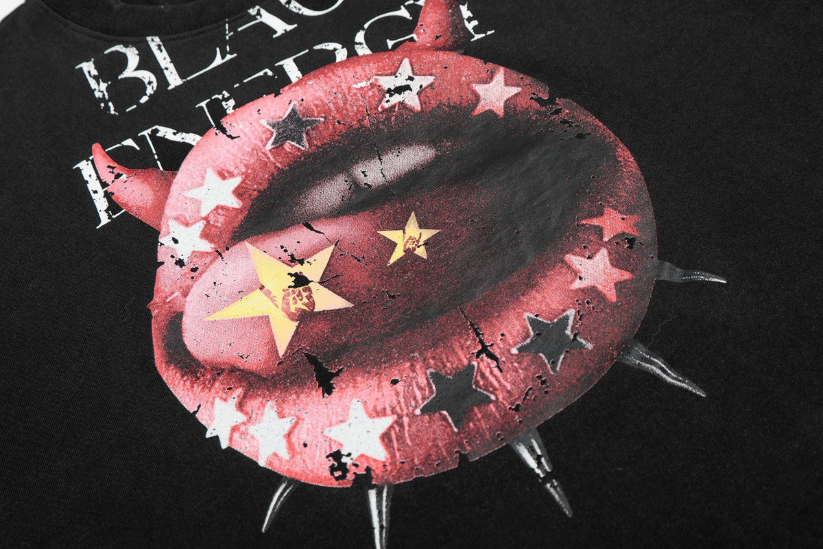 Madxmarx “Devil Lip Graphic Tee”