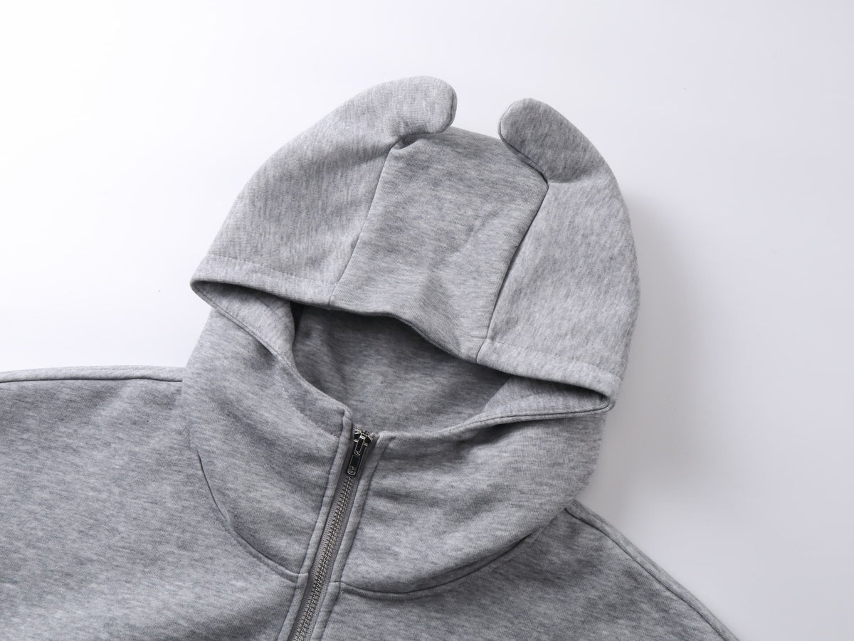 Madxmarx Devil-Ear Zip Hoodie