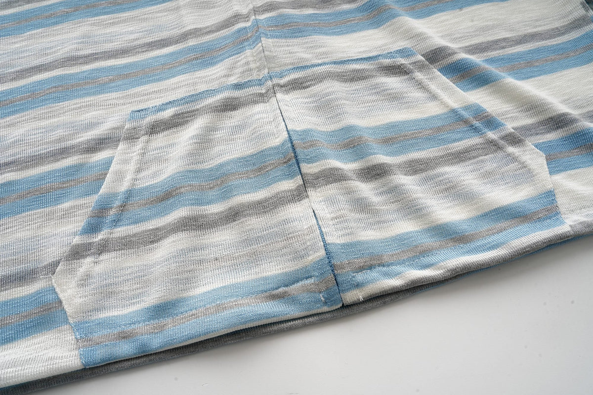 Madxmarx Striped Zip-Up Hoodie