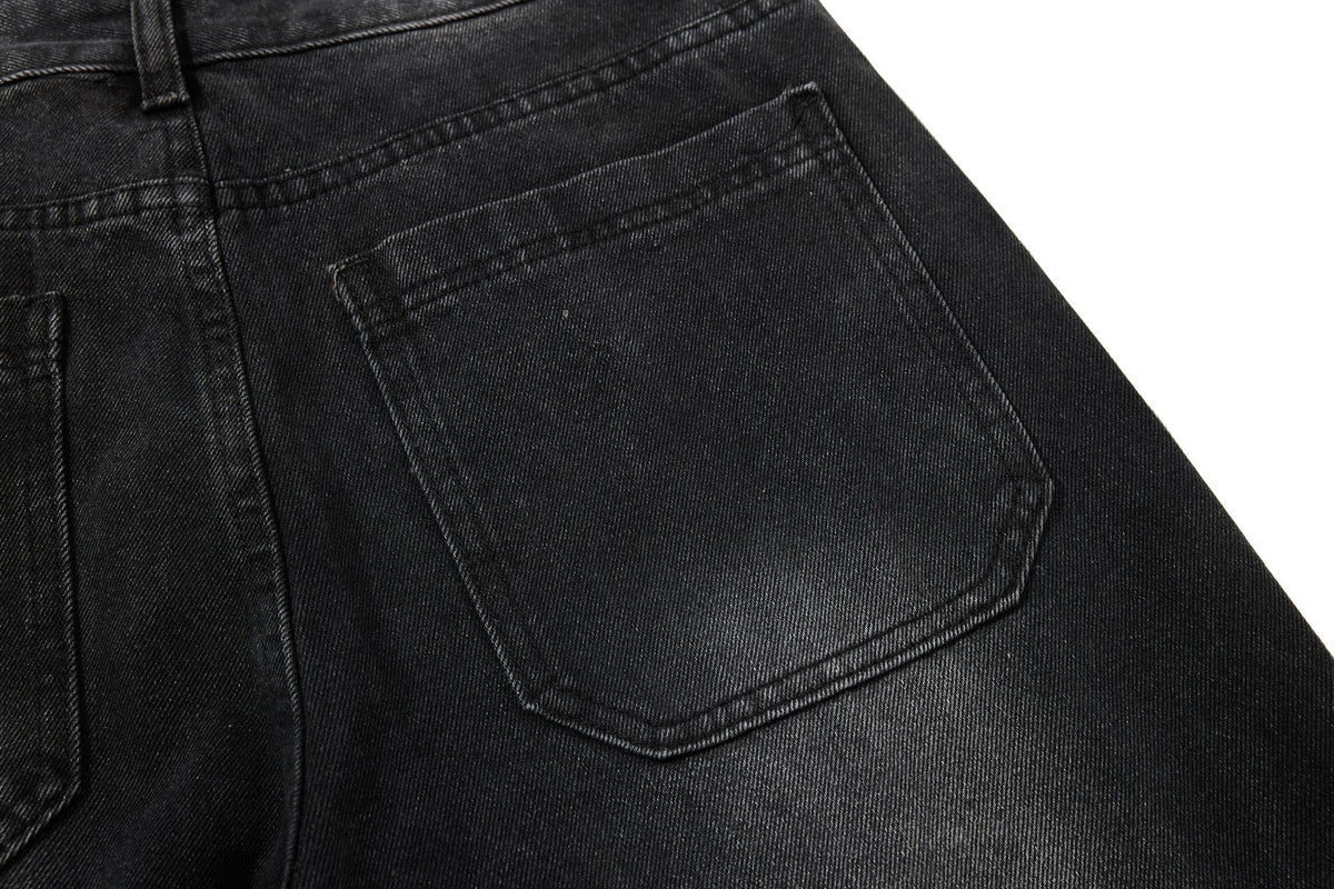 Madxmarx Studded Wide-Leg Denim Jeans