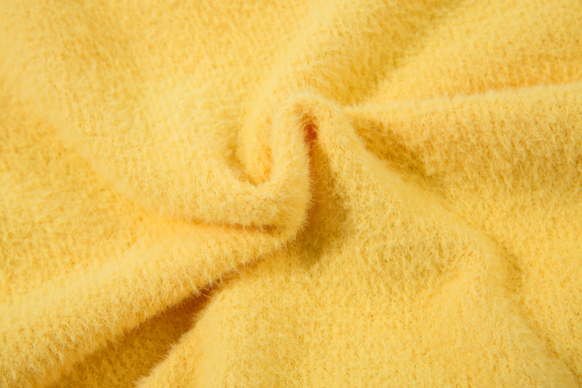 Madxmarx Statement Text Fuzzy Knit Sweater