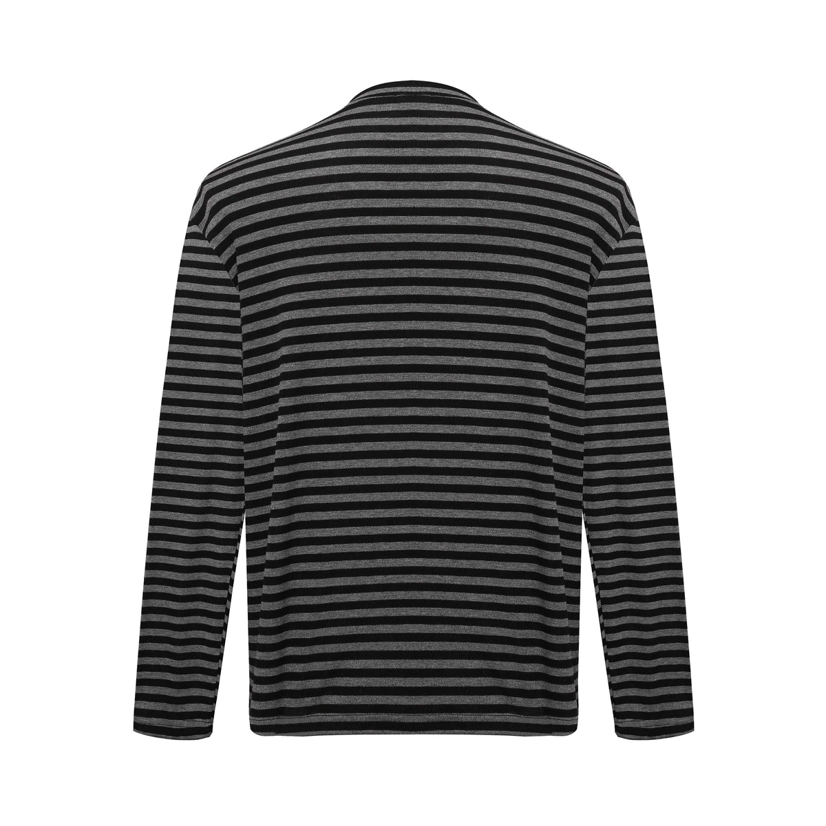 Madxmarx Striped Script Long Sleeve Tee