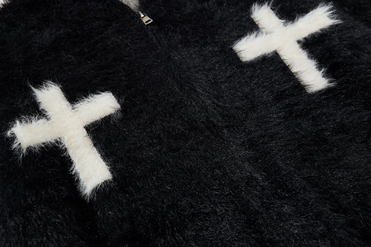 Madxmarx Cross Fleece Zip Hoodie