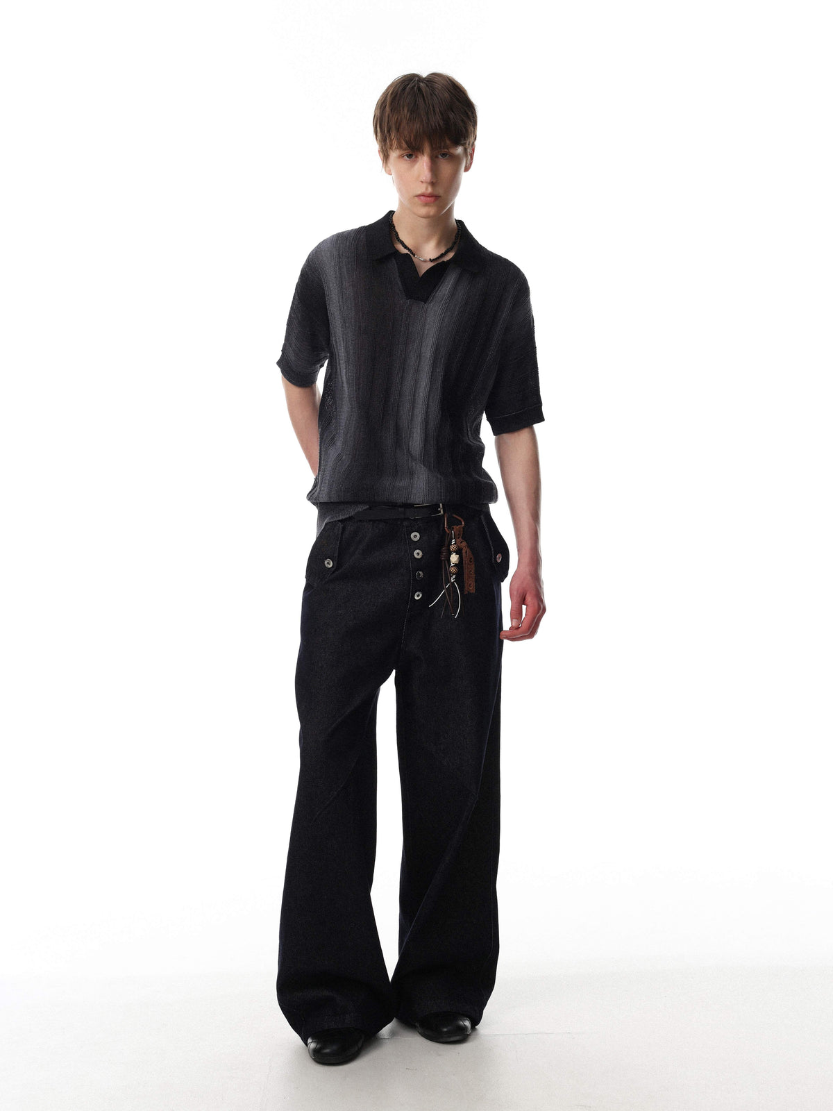 Madxmarx “Gradient Knit Polo Tee”