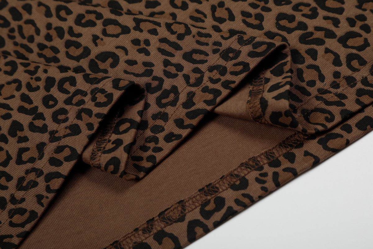 Madxmarx “Leopard Script Polo Tee”