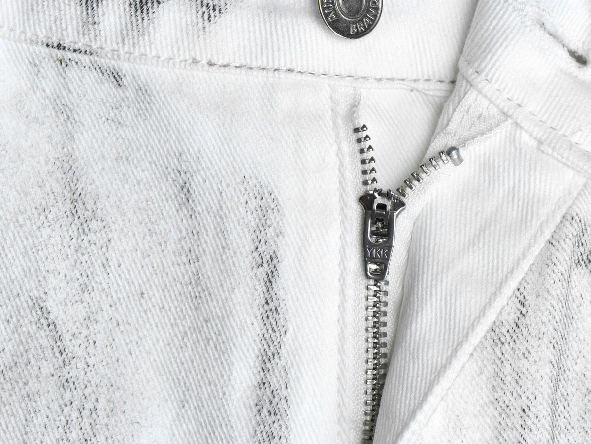 Madxmarx Washed Ruched Flared Jeans