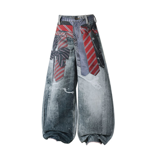 Madxmarx “Jeans tipo globo Tie Riot” - XS / Como se muestra