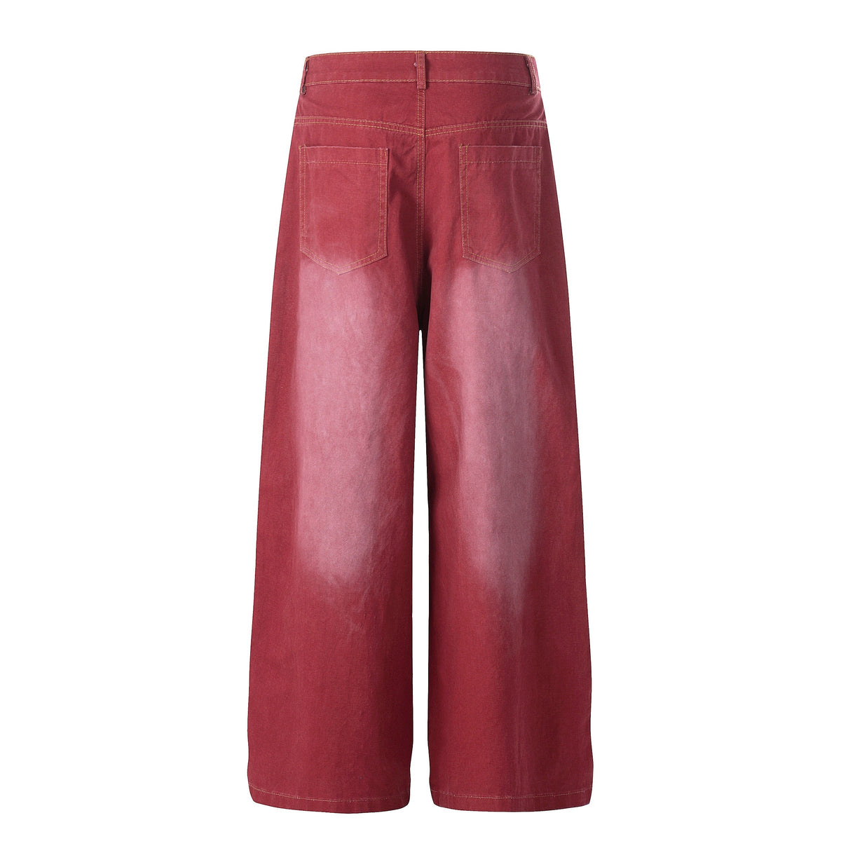 Madxmarx „Vintage Red Splatter Wide-Leg Pants“