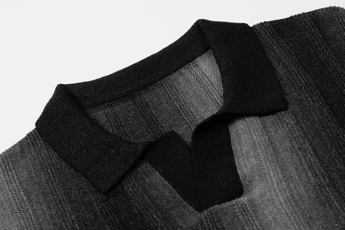 Madxmarx “Gradient Knit Polo Tee”