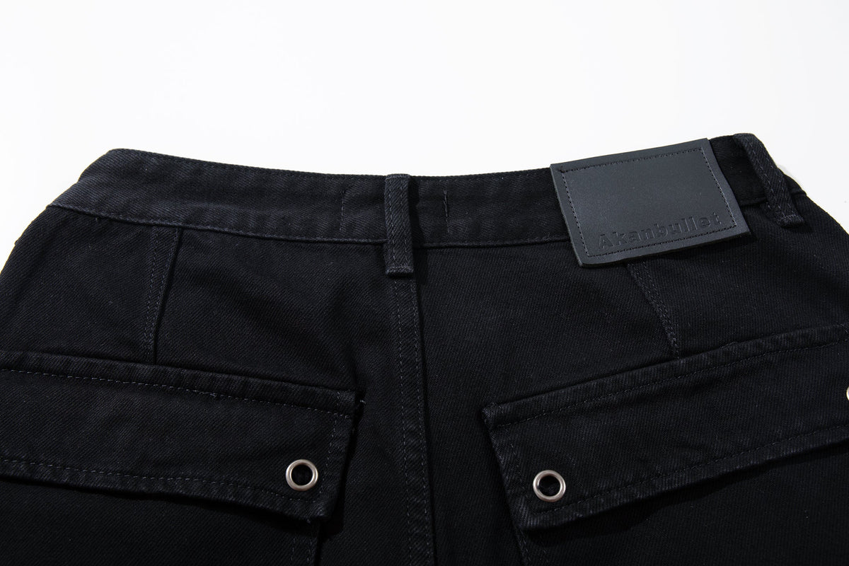 Madxmarx Tactical Distressed Wide-Leg Pants