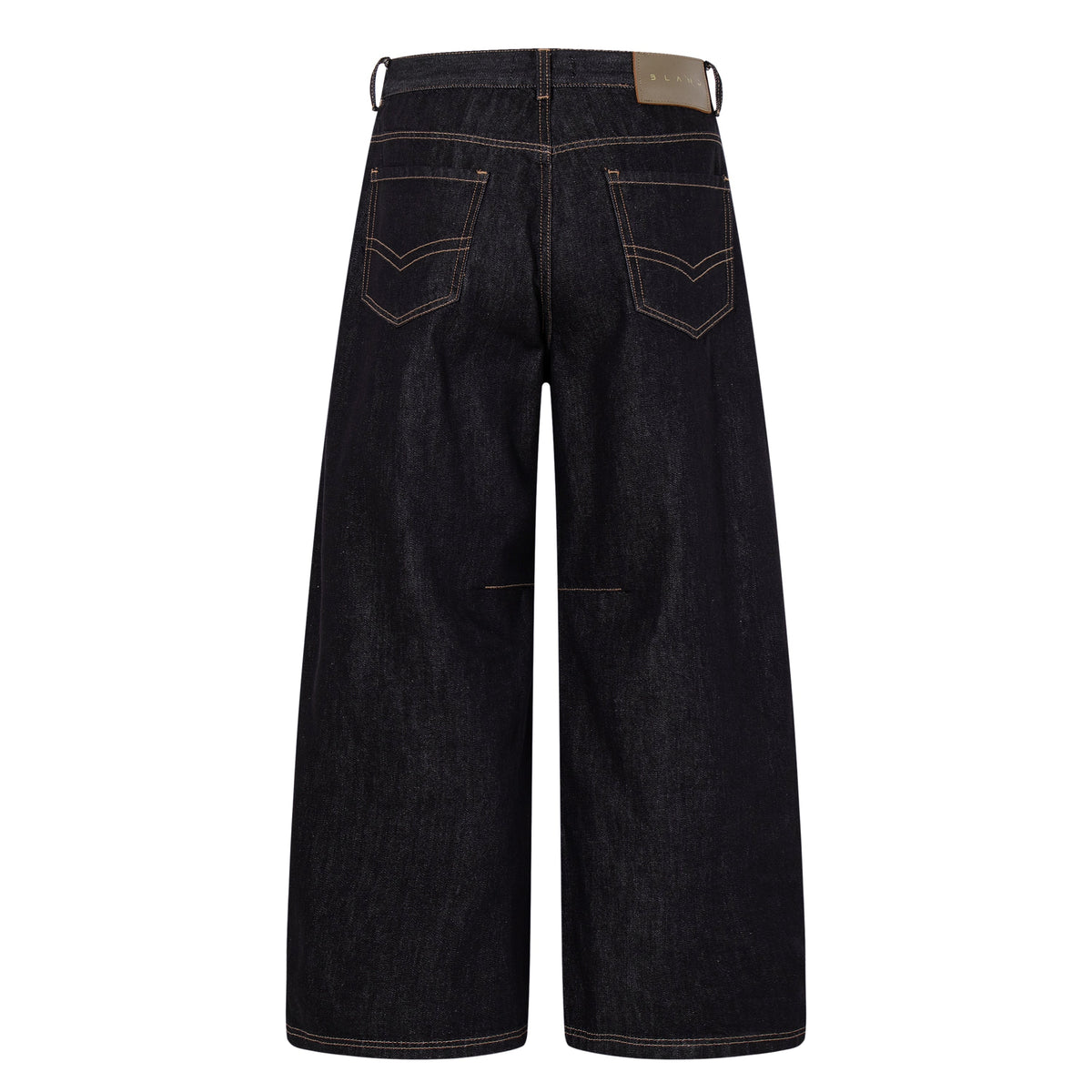 Madxmarx Plaid-Panel Wide-Leg Denim