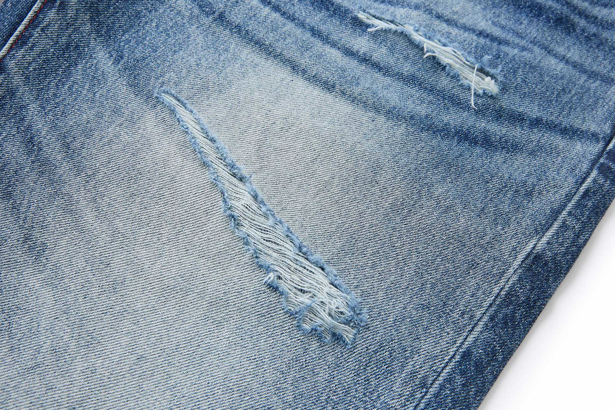 Madxmarx Washed Distressed Baggy Jeans