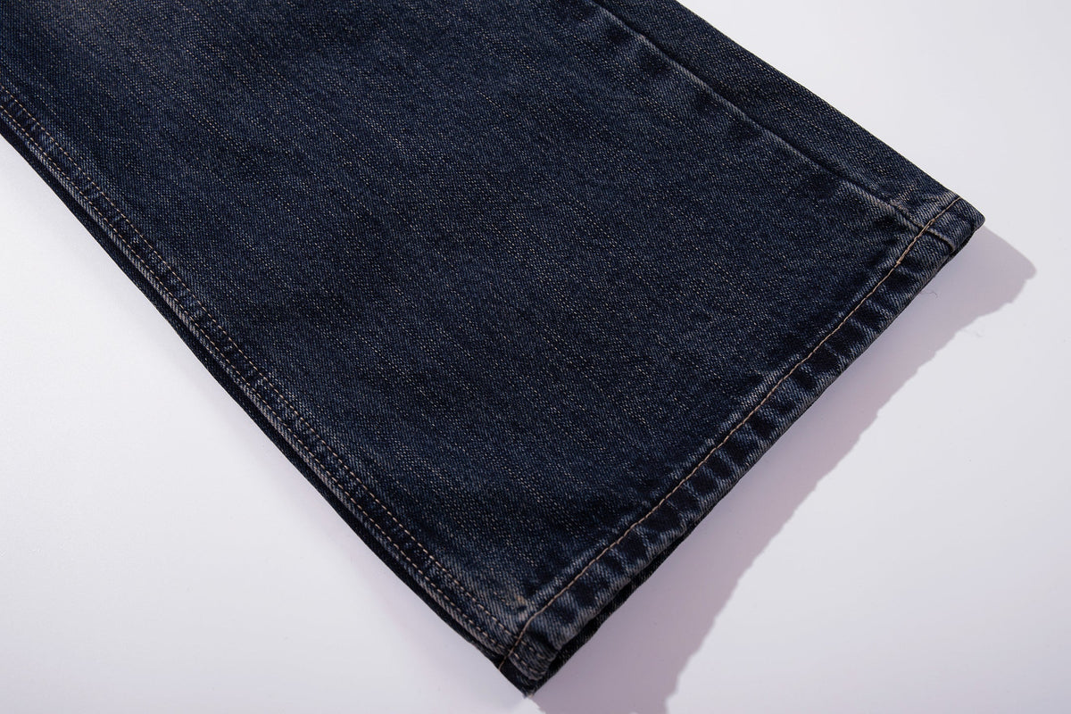 Madxmarx Vintage Button-Fly Wide-Leg Jeans
