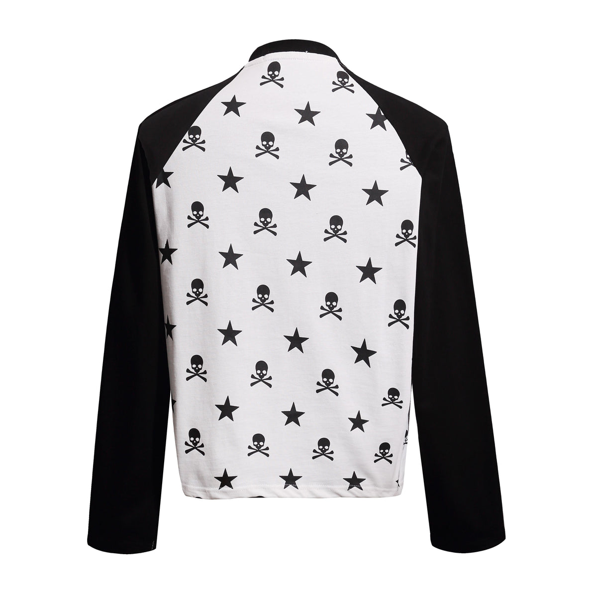 Madxmarx Skull Star Raglan Long Sleeve Tee
