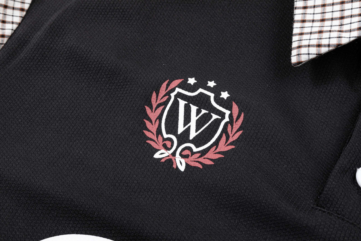 Madxmarx Vintage Plaid Panel Polo