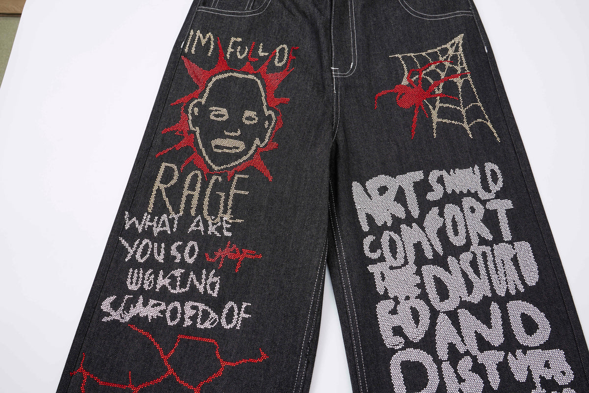 Pantalon en jean à motif Madxmarx