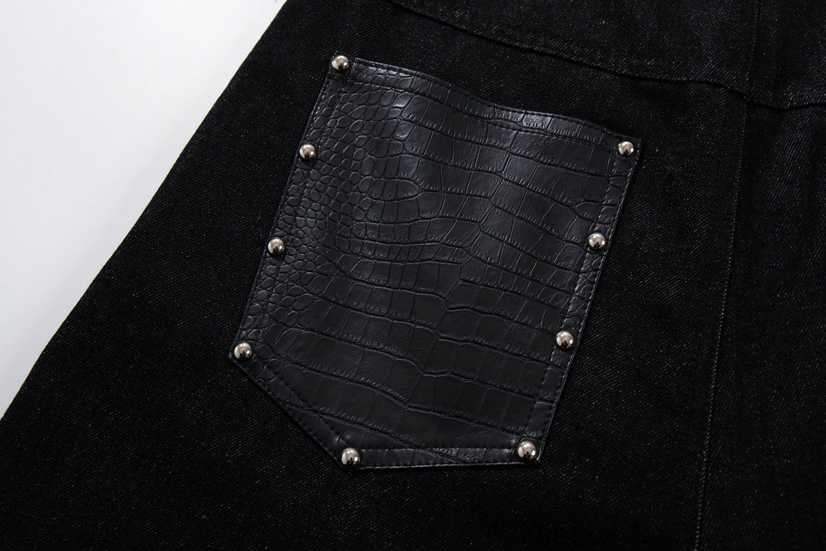 Pantalon en jean large à empiècements Madxmarx
