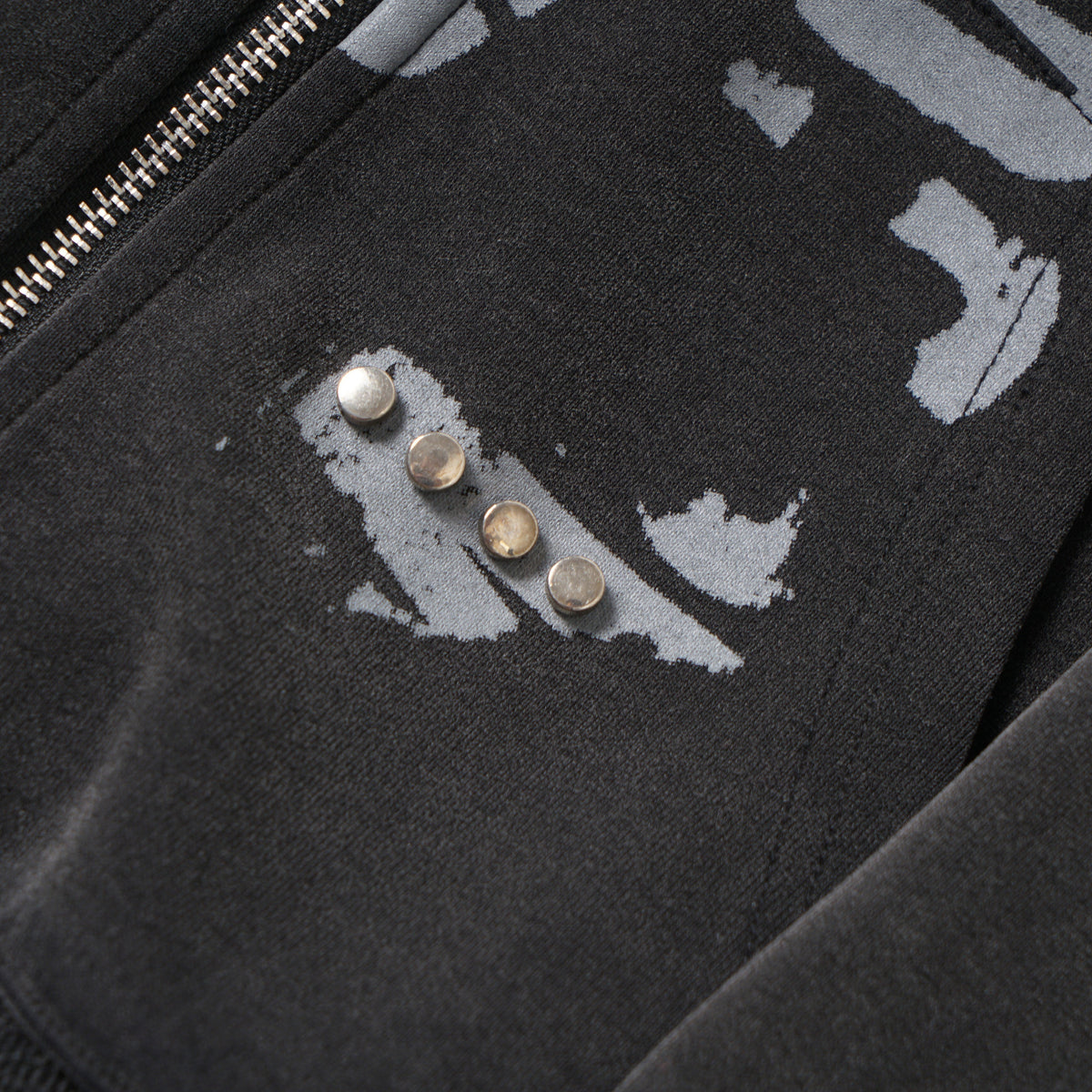 Madxmarx Punk Washed Zip Hoodie