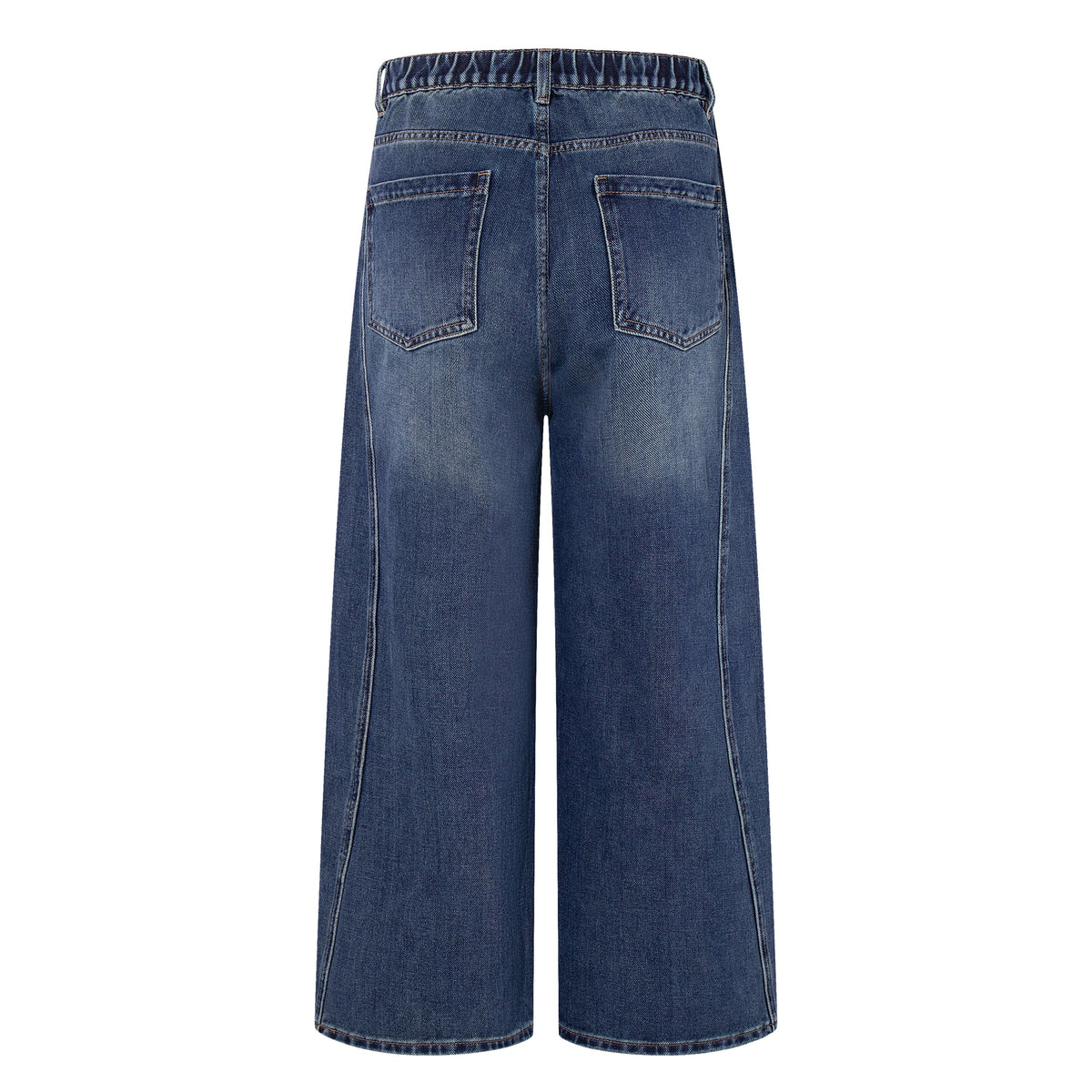 Madxmarx Distressed Panel Wide-Leg Jeans